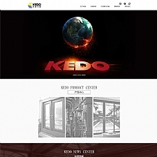 大气的门窗行业公司网站模板html