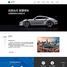 智能停车系统公司网站静态HTML模板