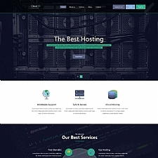 多用途主机托管云服务HTML网站模板