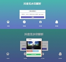 抖音在线去水印解析网PHP源码